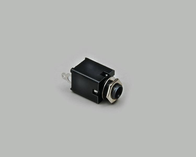 BKL Electronic 1109030 кабельный разъем/переходник 6.3mm mono No Черный