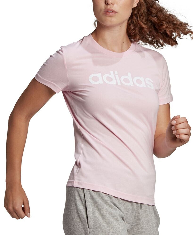 adidas women's Essentials Cotton Linear Logo T-Shirt