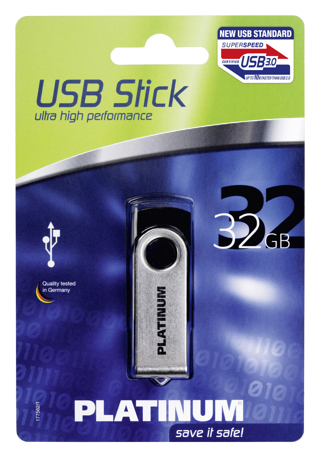 Bestmedia 32GB TWS USB 3.0 USB флеш накопитель USB тип-A 3.2 Gen 1 (3.1 Gen 1) Черный, Серебристый 177491
