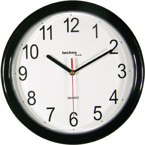 Technoline WT 600 настенные часы Кварцевые стенные часы Круг Черный