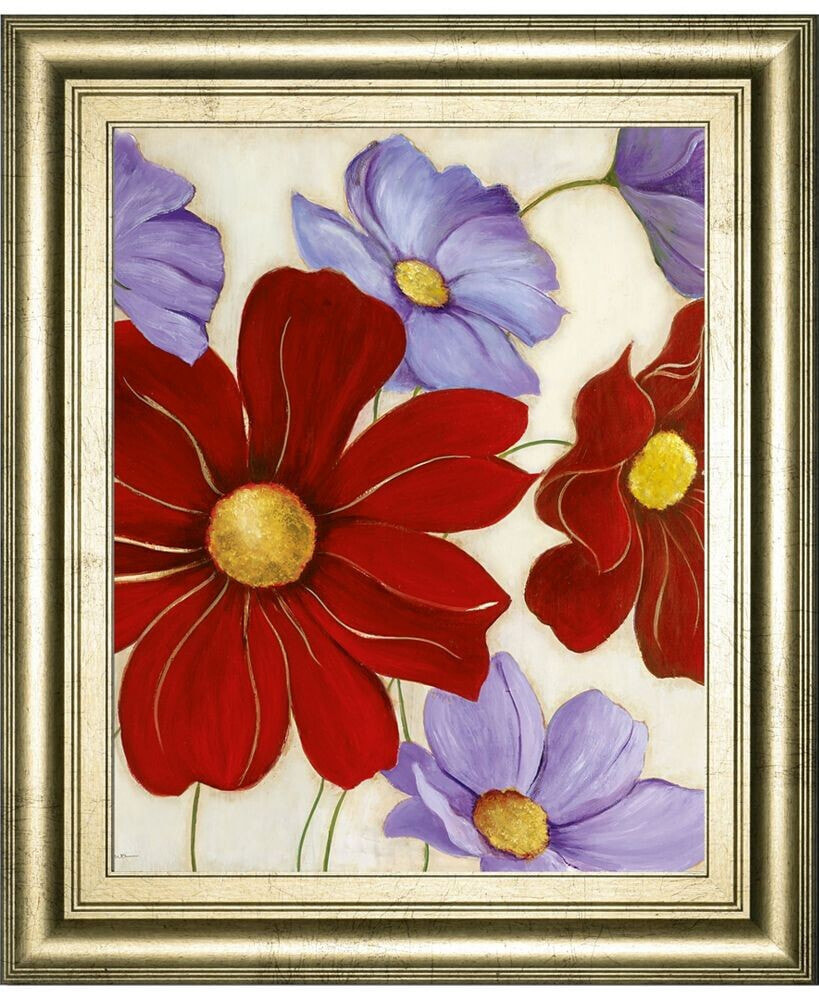 Classy Art lavender and Red I by Tava Studios Framed Print Wall Art, 22