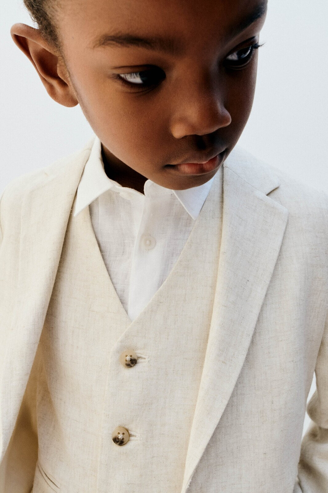 Linen suit waistcoat