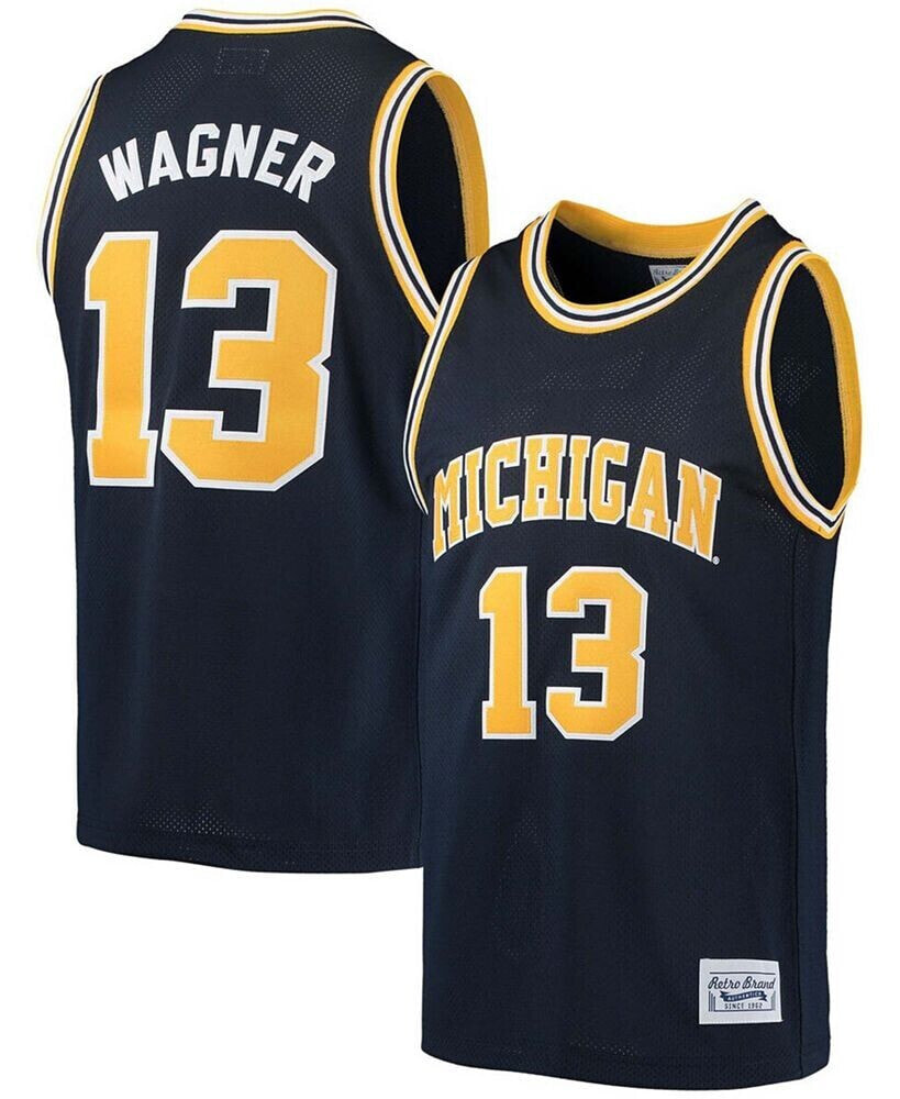 Men's Moritz Wagner Navy Michigan Wolverines Alumni Basketball Jersey
