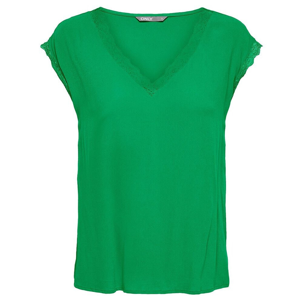 ONLY Jasmina Short Sleeve V Neck T-Shirt