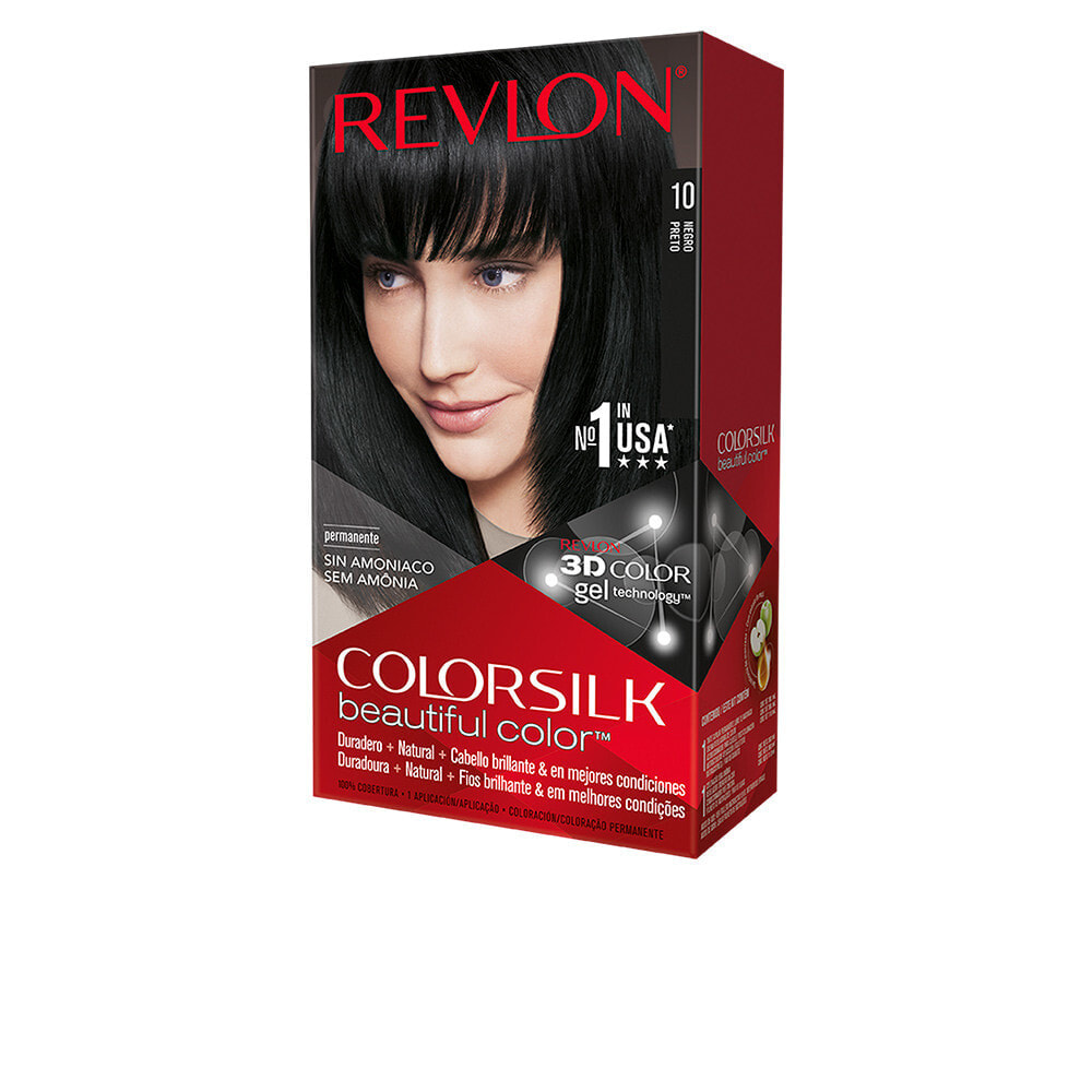 Revlon ColorSilk Beautiful Color 10 окрашивание волос Черный 309978695103