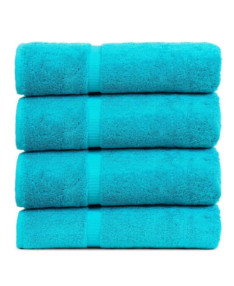 BC Bare Cotton luxury Hotel Spa Towel Turkish Cotton Bath Towels, Set of 4