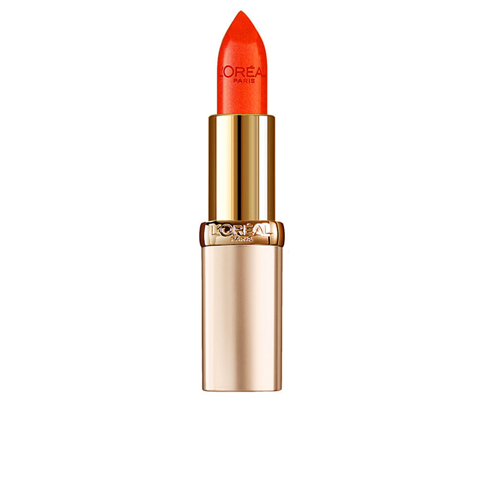 Loreal Paris Color Riche Lipstick 163 Orange Magique Стойкая мерцающая и увлажняющая губная помада