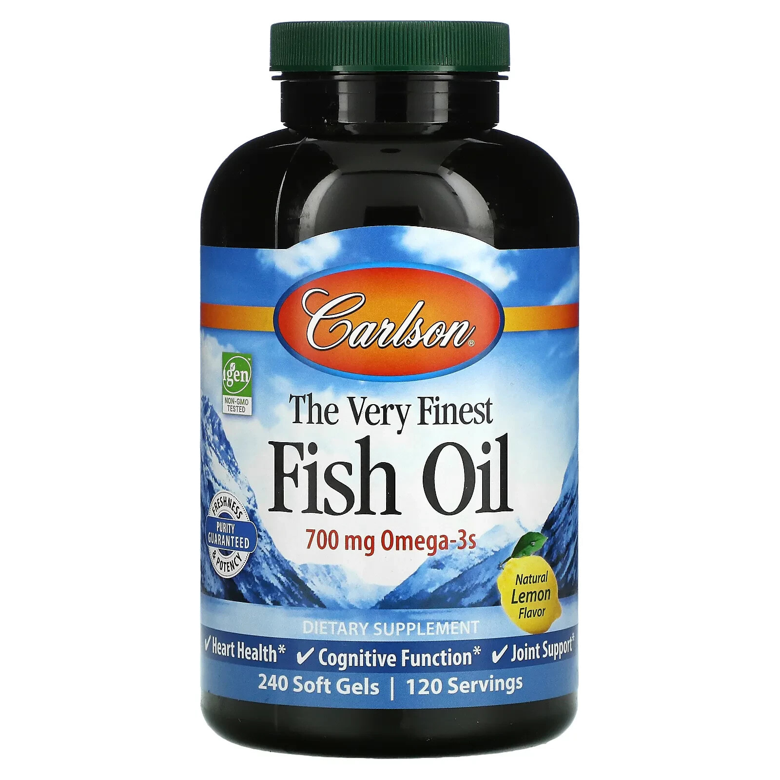Carlson, самый лучший рыбий жир, вкус натурального апельсина, 350 мг, 120 мягких таблеток, плюс 30 таблеток бесплатно