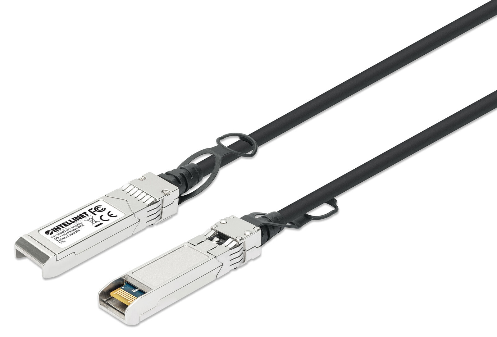 Intellinet 508483 волоконно-оптический кабель 5 m SFP+ Черный, Серебристый