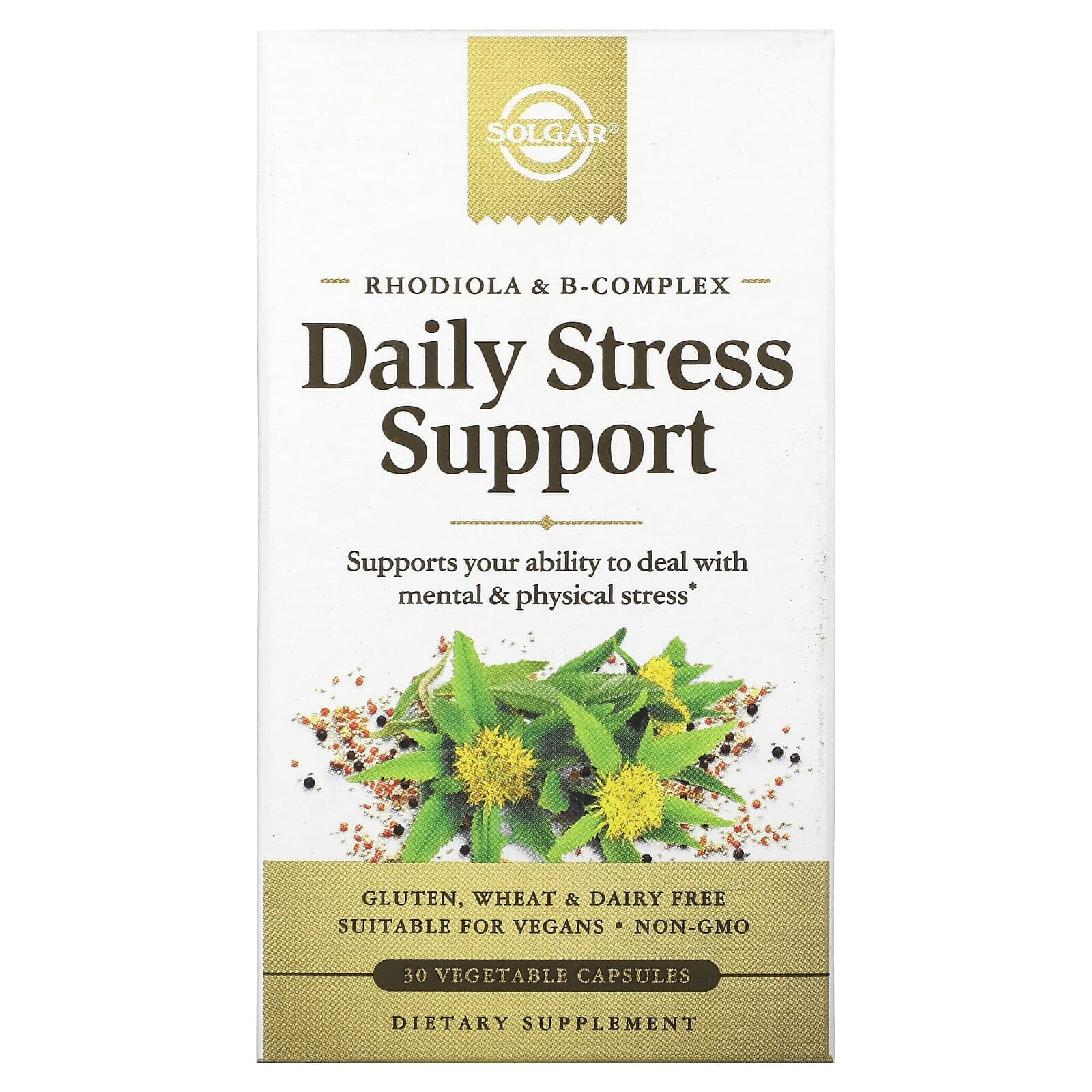 Rhodiola & B-Complex, Daily Stress Support, 30 Vegetable Capsules