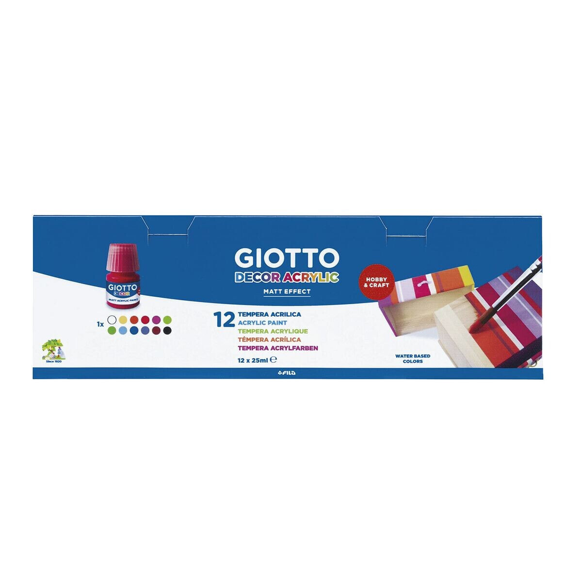 Краски Giotto Decor Разноцветный 12 Предметы 25 ml (12 штук)