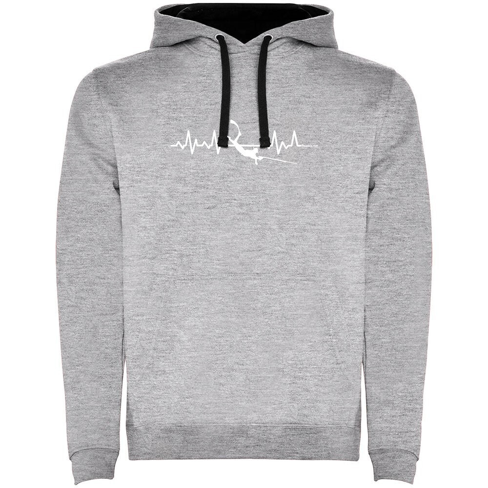 KRUSKIS Spearfishing Heartbeat Two-Colour Hoodie