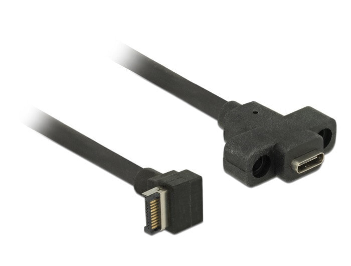 DeLOCK 85326 USB кабель 0,45 m 3.2 Gen 2 (3.1 Gen 2) USB A USB C Черный
