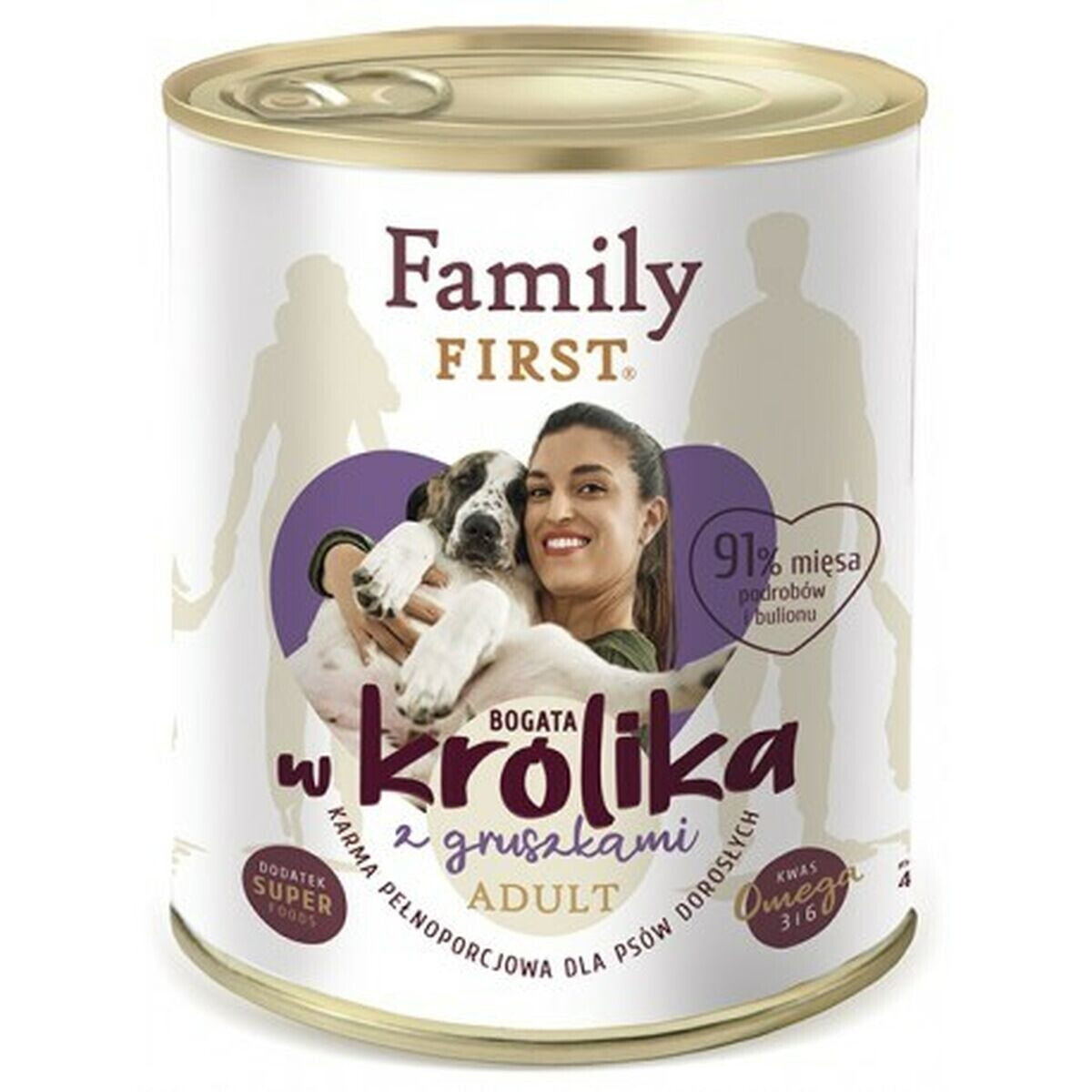 Wet food Family First FF-19033 Rabbit Pear 800 g