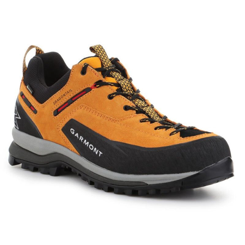 Мужские ботинки спортивные треккинговые желтые текстильные низкие демисезонные Garmont Dragontail Tech GTX M 002473 trekking shoes