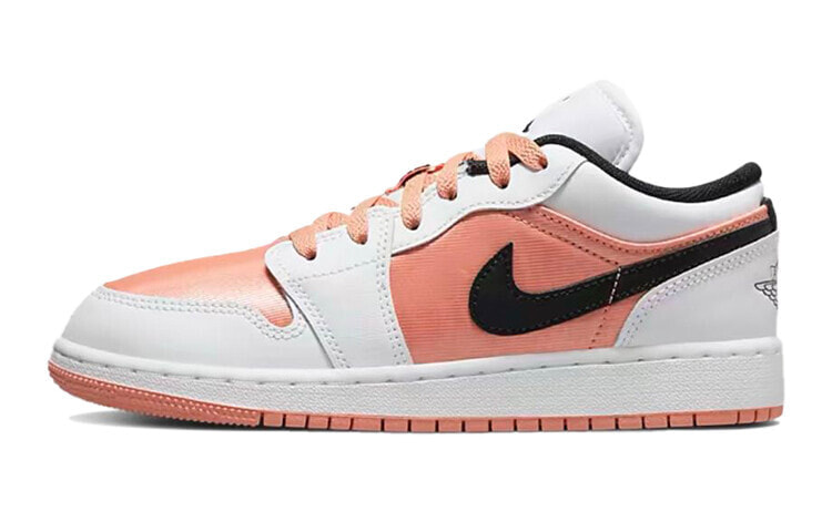 Jordan Air Jordan 1 Low 低帮 复古篮球鞋 GS 白粉黑 / Кроссовки Jordan Air Jordan 1 Low GS DM8960-801