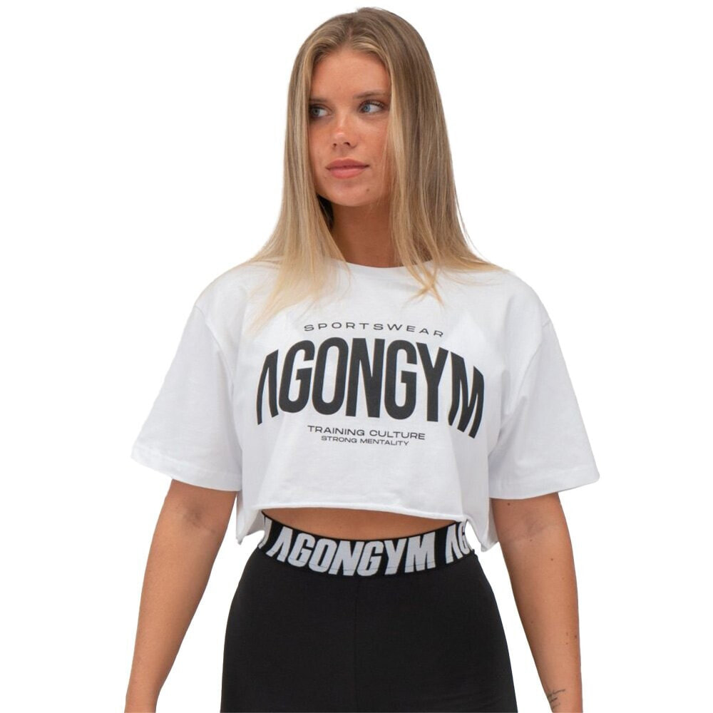 AGONGYM Training Culture Crop Short Sleeve T-Shirt