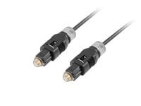 Lanberg Cable CA-TOSL-10CC-0030-BK (Toslink M - Toslink M; 3m; black color) - 3 m - TOSLINK - TOSLINK - Male connector / Male connector - Black