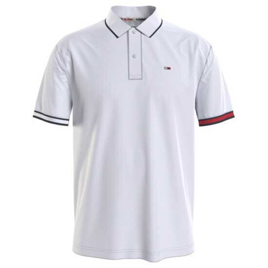 TOMMY JEANS Reg Flag Cuffs Short Sleeve Polo