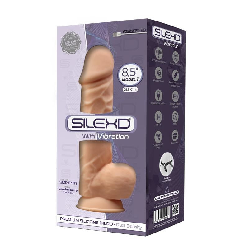 Фаллоимитатор SILEXD Dildo SilexPan 10 Vibration Functions Model 4 - 8.5 Flesh