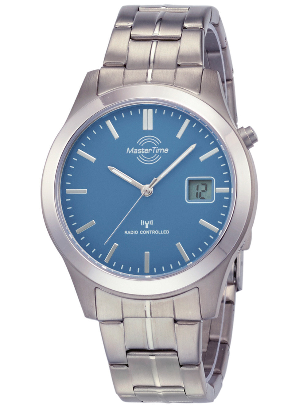 Мужские наручные часы с серебряным браслетом Master Time MTGT-10351-31M Radio Controlled Expert Titan Series Mens 42mm