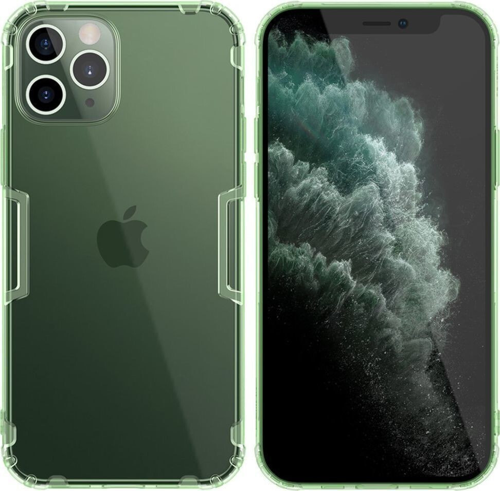 Чехол силиконовый зеленый Apple iPhone 12 Pro Max NILLKIN