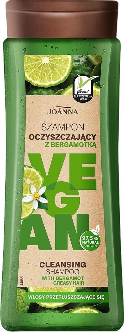 Шампунь для волос Joanna Vegan szampon oczyszczający bergamotka