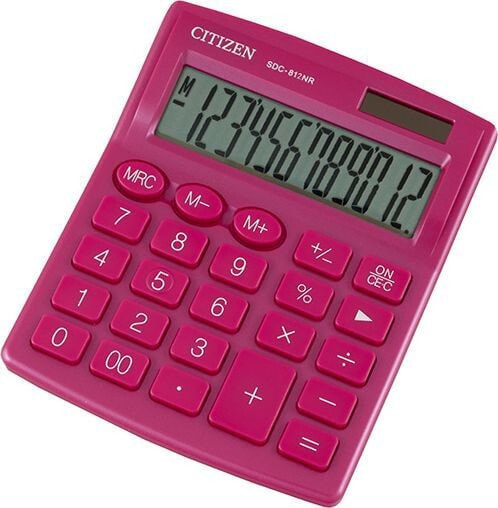 Citizen calculator Citizen calculator SDC812NRPKE, pink, desktop, 12 places, dual power supply