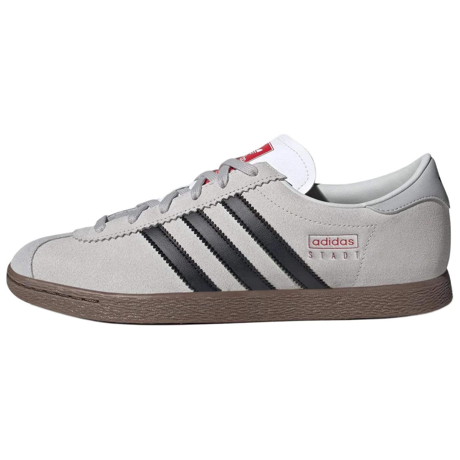 Adidas Originals Stadt Anti-Slip Wear-Resistant Low-Top Skateboard Shoes Unisex Gray