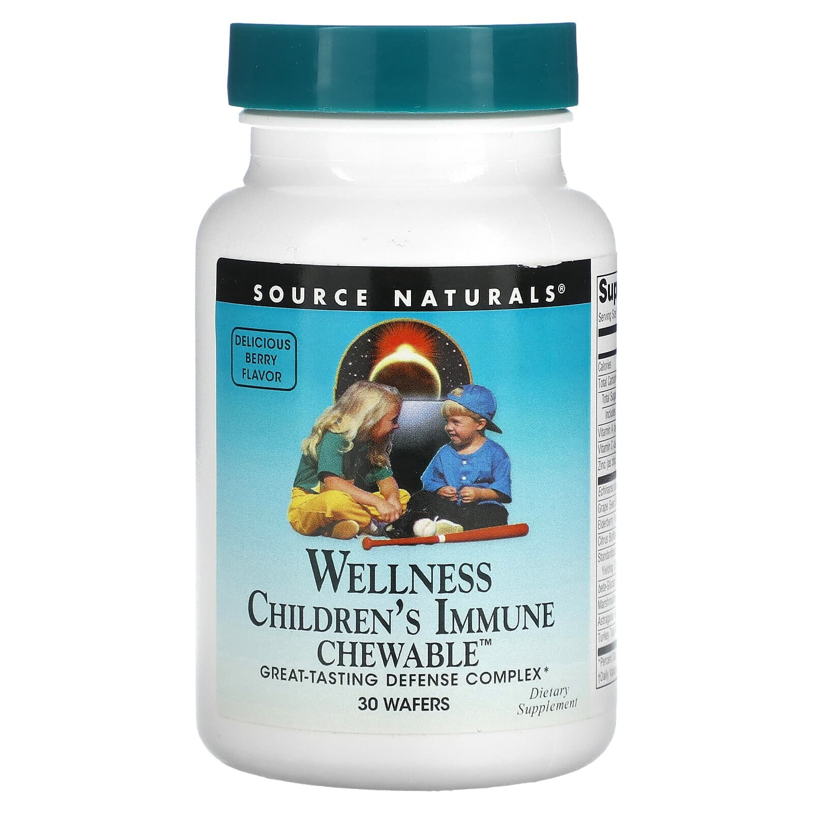 Wellness, Children's Immune Chewable, Delicious Berry, 30 Wafers