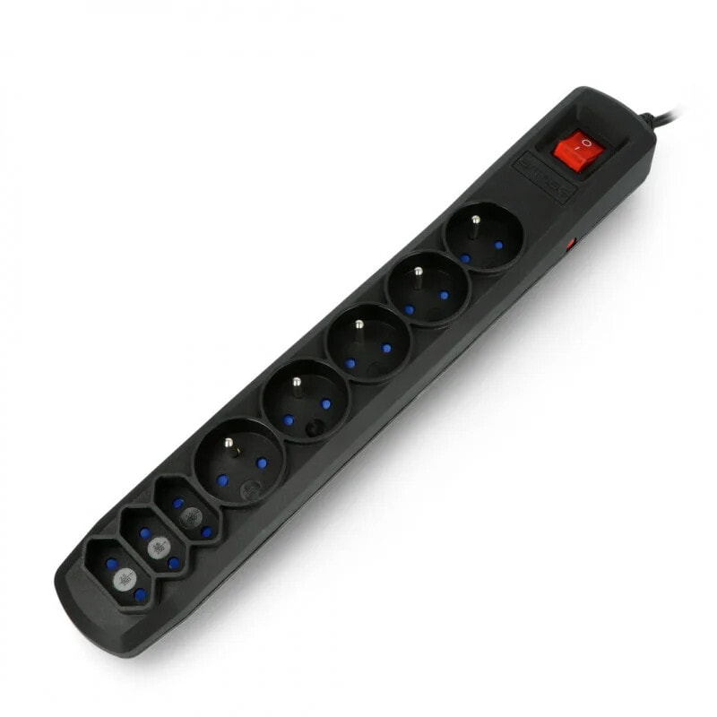 Power strip with protection Armac R8 black - 8 sockets - 3m