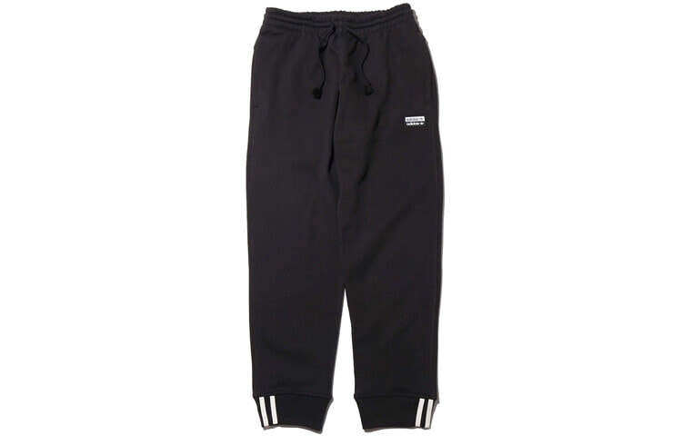 adidas originals三叶草 Sweatpants Black 双标运动长裤 男款 黑色 / Спортивные штаны Adidas originals Sweatpants Black FM2257