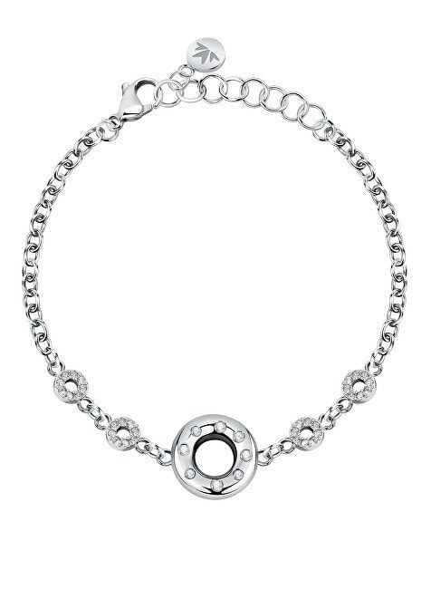 Glittering steel bracelet with Bagliori SAVO11 crystals