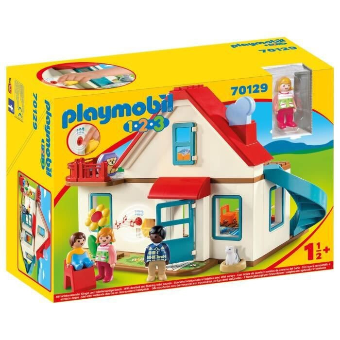 Набор с элементами конструктора Playmobil 1-2-3 70129 Семейный дом