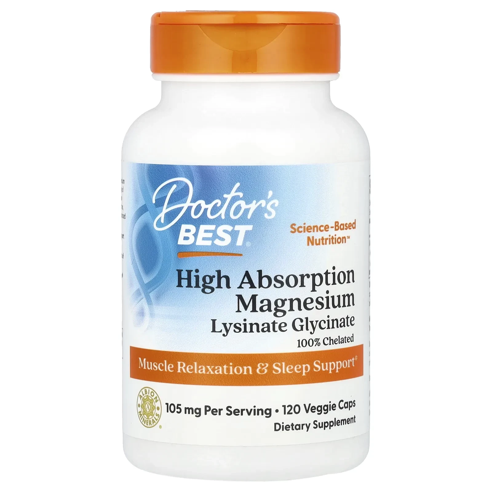 High Absorption Magnesium, 105 mg, 120 Veggie Caps (52.5 mg per Capsule)