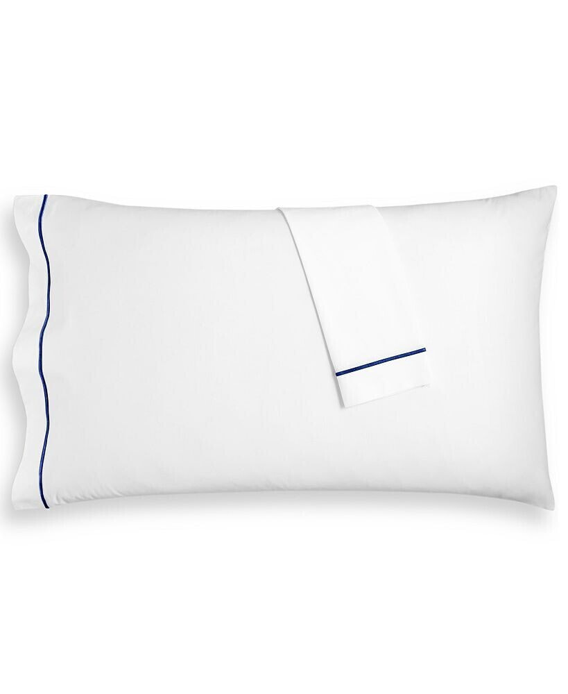 Hotel Collection italian Percale 100% Cotton Pillowcase Pair, King, Created for Macy's