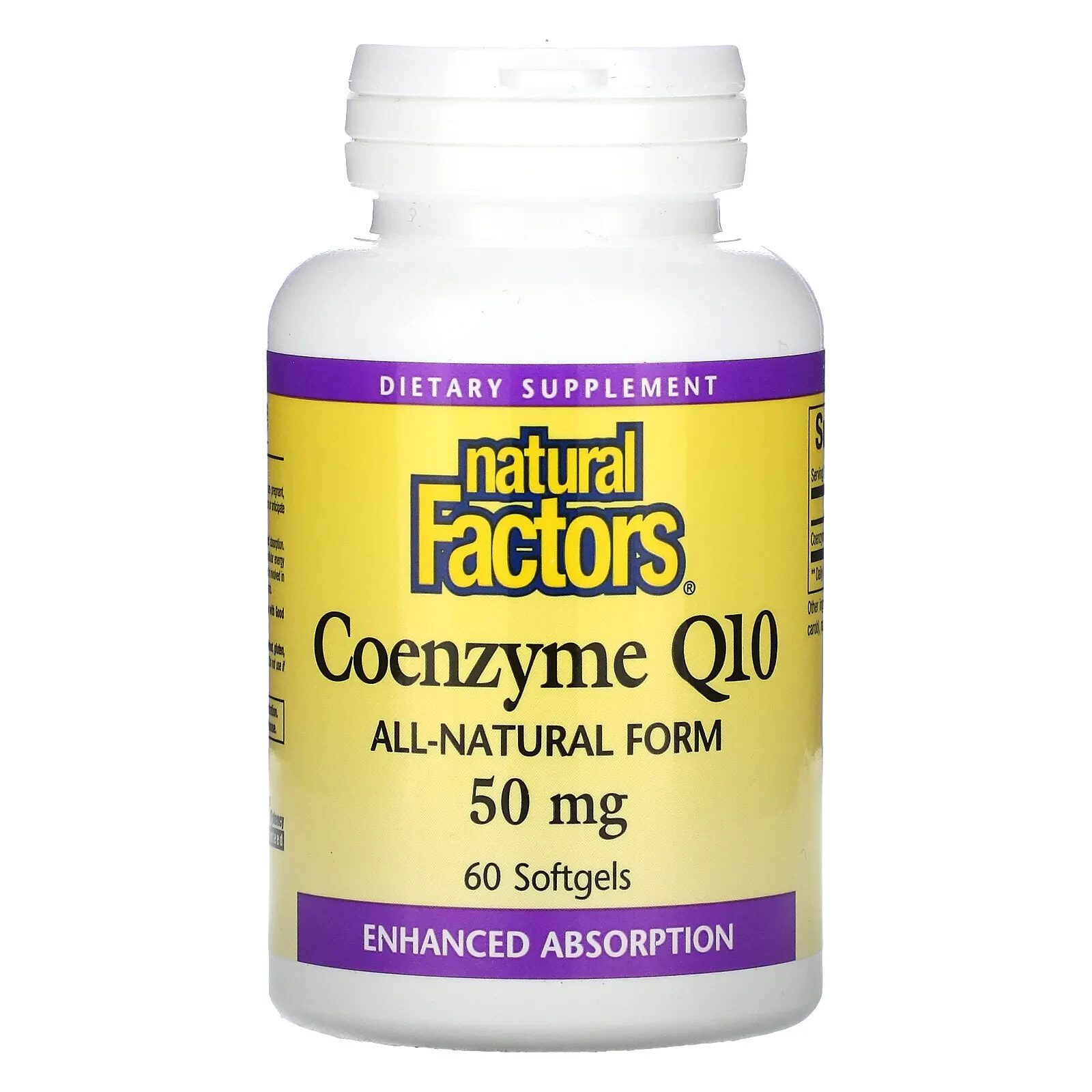 Natural Factors, Coenzyme Q10, 400 mg, 60 Softgels