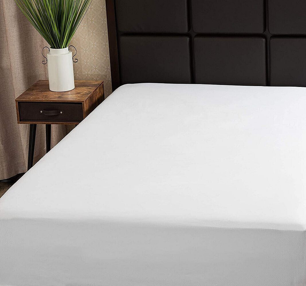 100% Microfiber Fitted Sheet - White