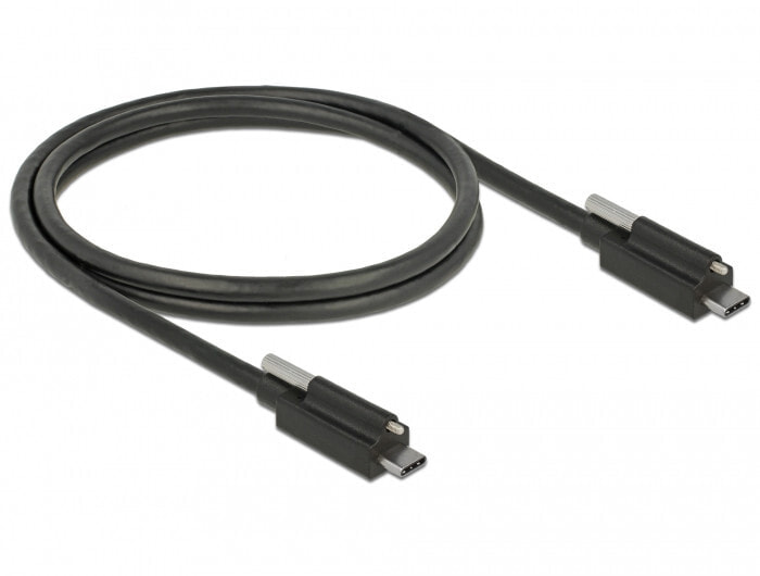 DeLOCK 83719 USB кабель 1 m 3.2 Gen 2 (3.1 Gen 2) USB C Черный