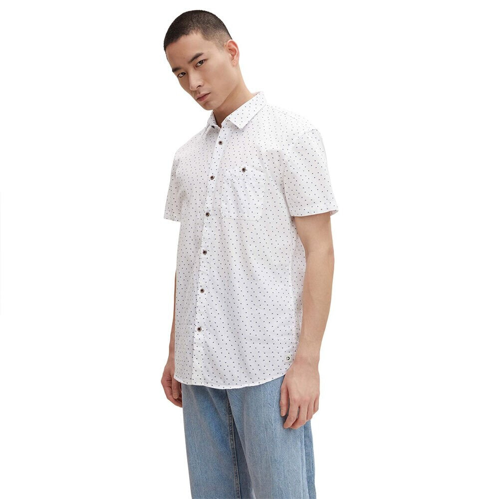 TOM TAILOR Fitted Structured Shirt Short Sleeve Shirt