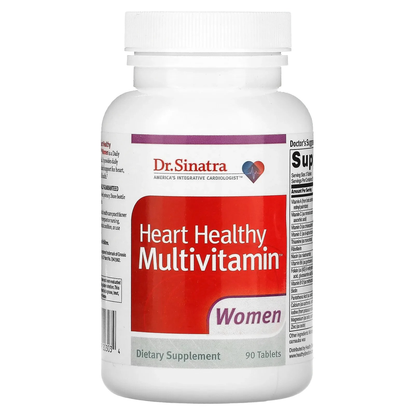 Heart Healthy Multivitamin, Women, 90 Tablets