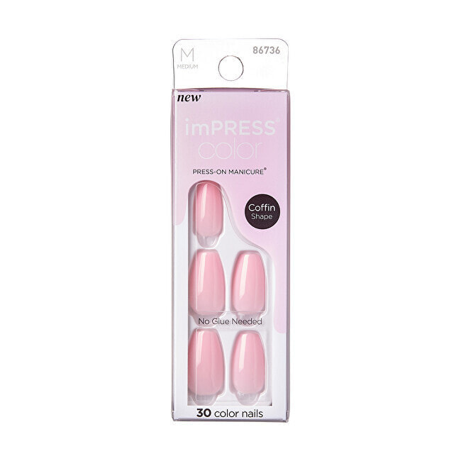 Товар для дизайна ногтей Kiss Self-adhesive nails imPRESS Color MC Pink Dream 30 pcs