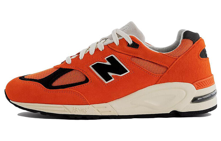 New Balance NB 990 V2 Marigold 复古休闲 低帮 跑步鞋 男女同款 橙黑色 / Кроссовки New Balance NB 990 V2 Marigold M990AI2