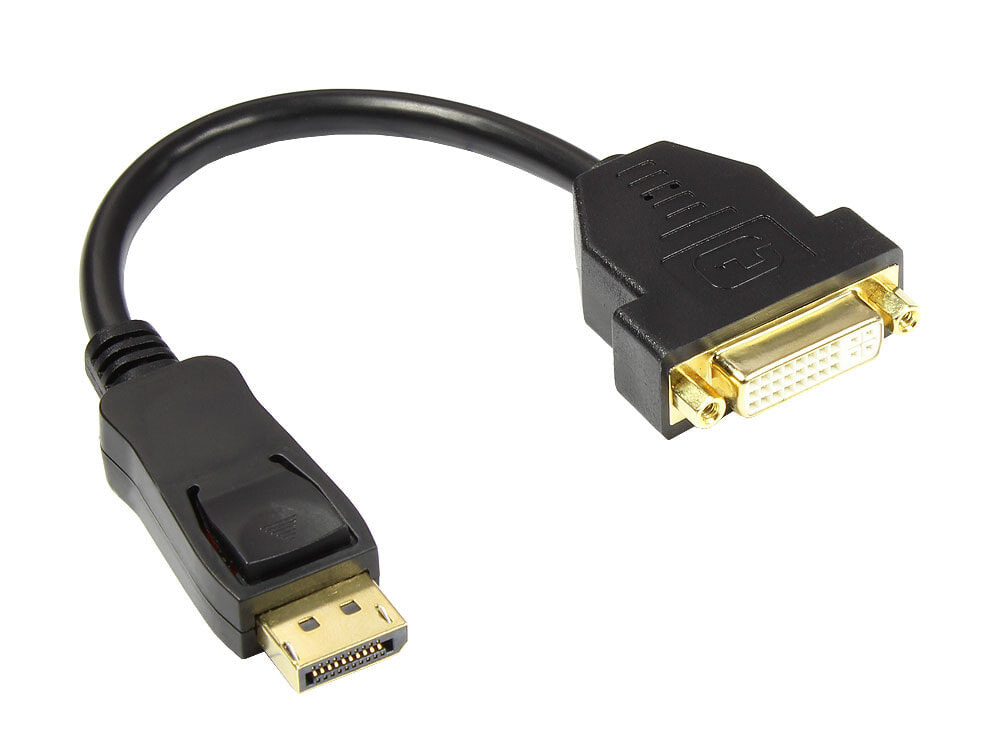 Alcasa DP-AD06 кабельный разъем/переходник DVI-I Displayport Черный
