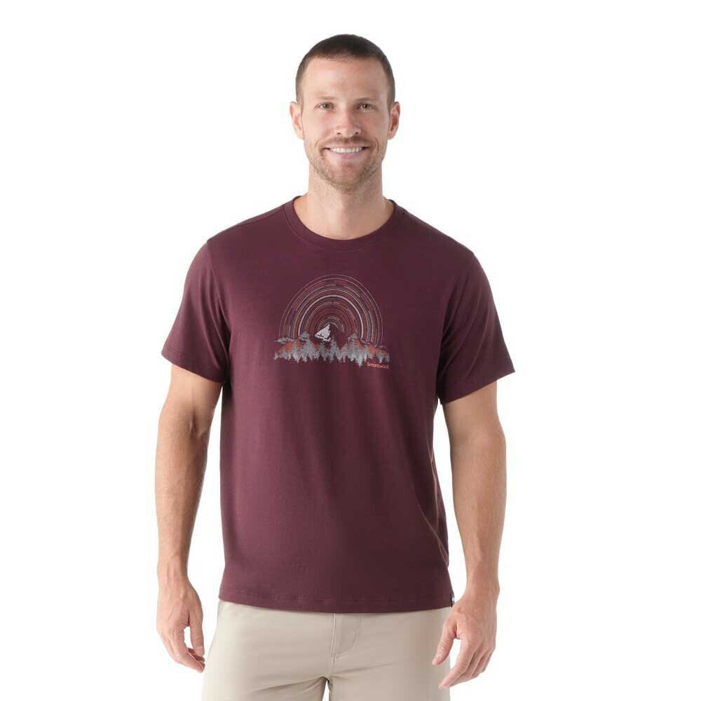 SMARTWOOL Never Summer Mountain Graphic Slim Fit Short Sleeve T-Shirt