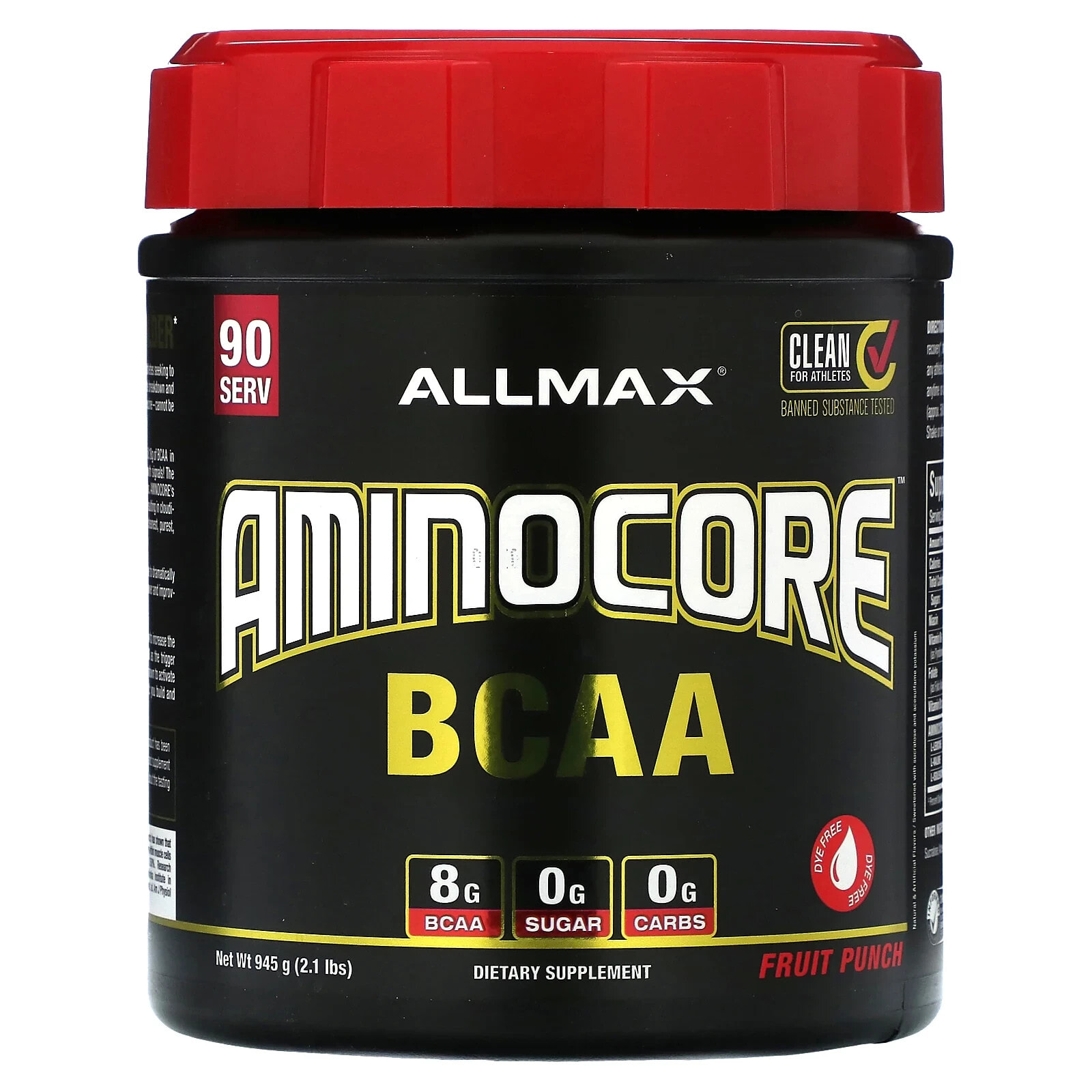 ALLMAX, AMINOCORE BCAA, белый виноград, 945 г (2,1 фунта)