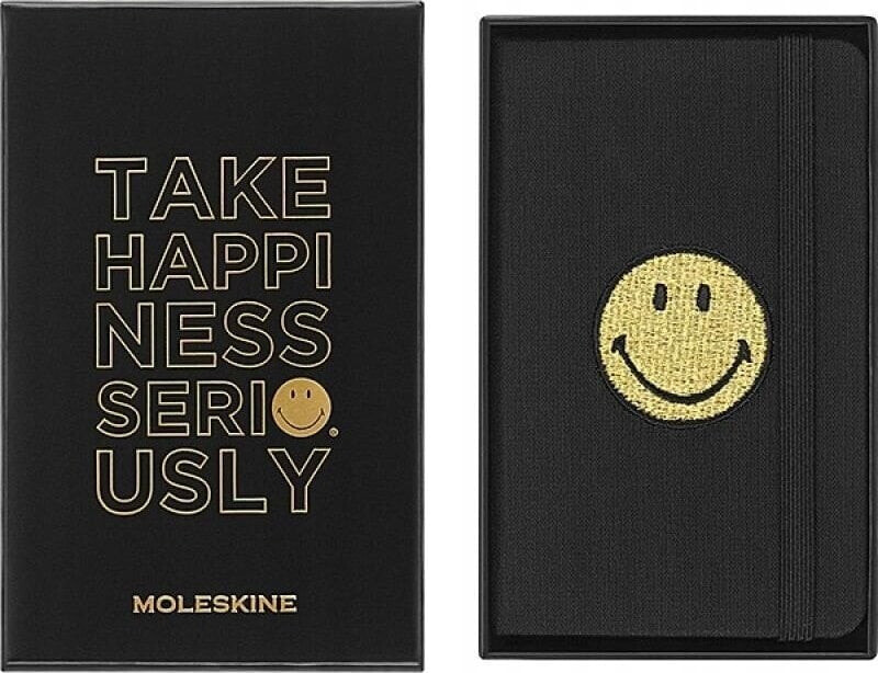 Moleskine Notatnik MOLESKINE XS (6,5x10,5cm), Smiley, gładki, twarda oprawa, 160 stron, pudełko