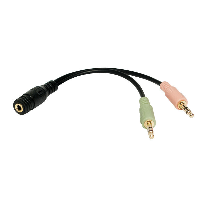 LogiLink CA0020 аудио кабель 0,15 m 3,5 мм 2 x 3,5 мм Черный