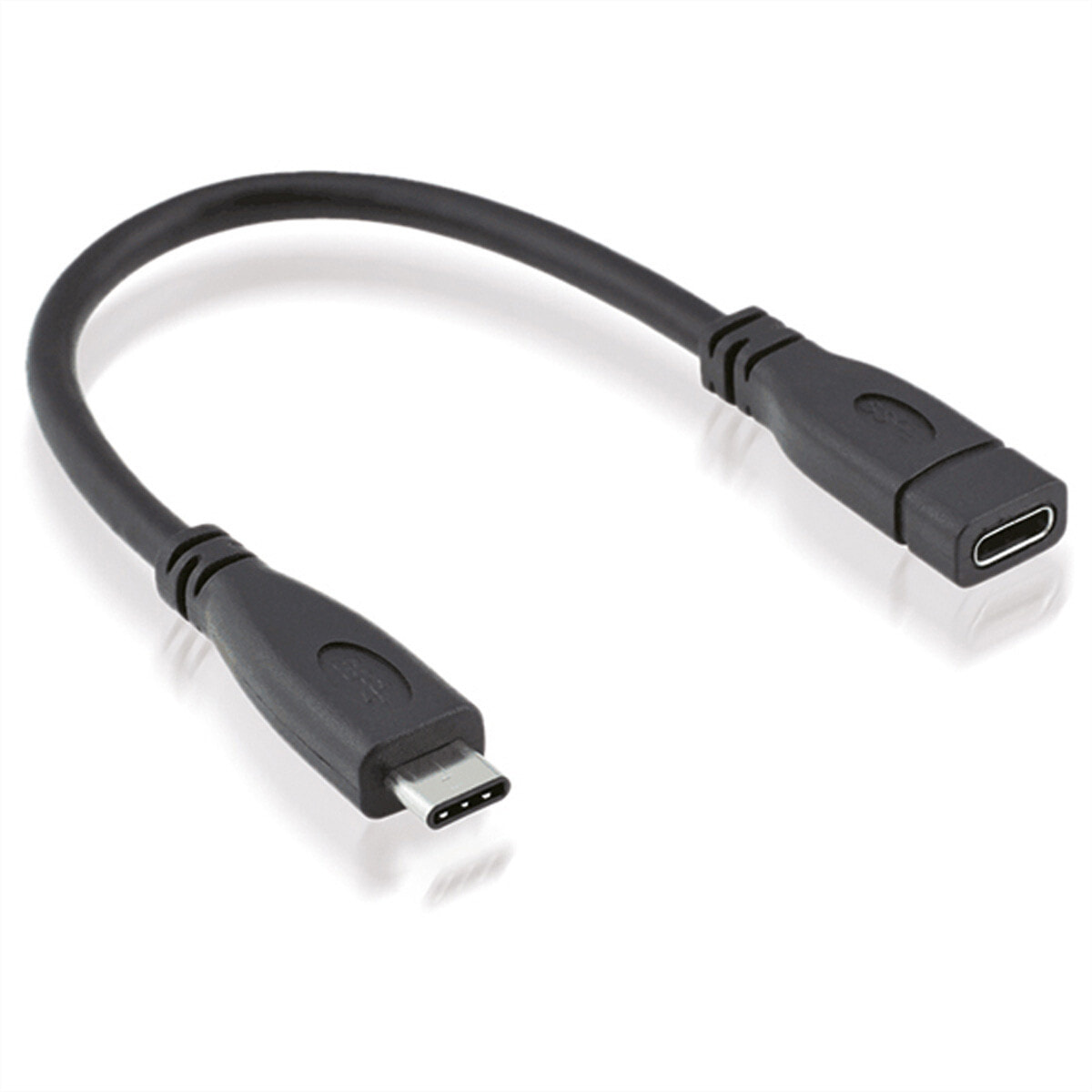ROLINE 11029015 USB кабель 0,15 m 3.2 Gen 2 (3.1 Gen 2) USB C Черный