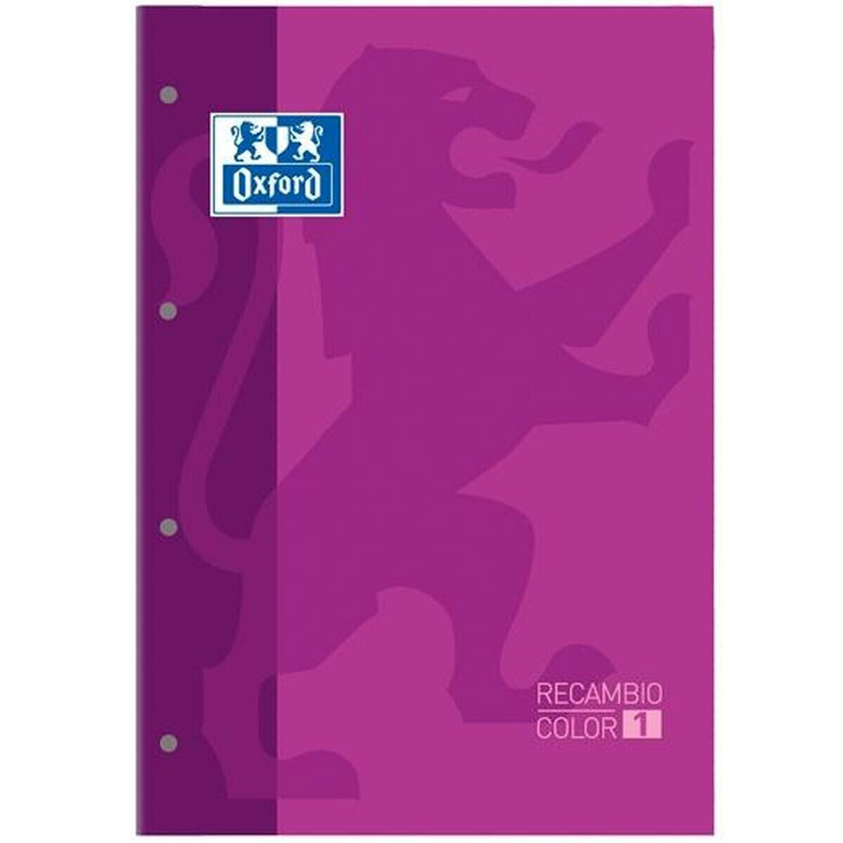 Replacement Oxford Sheets 80 Sheets 5 Units A4 Purple 5 Pieces